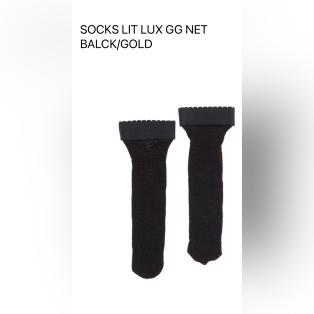 NWT Gucci GG Net Lit Lux Ankle Socks